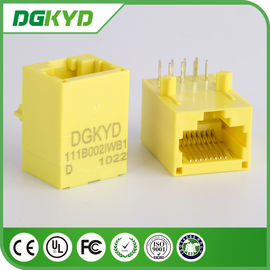 Base jaune de la couleur 100 - TX Rj45 non protégé Jack modulaire DGKYD111B002IWB1D