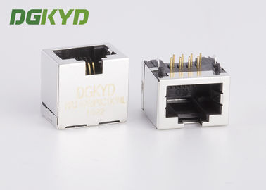 Connecteur femelle de Jack de l'Ethernet Rj45 protégé par métal sans transformateur, 11.5mm