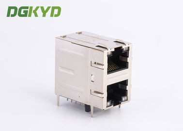 St excentré modulaire du connecteur 2x1 du port RJ45 du cric 2 d'Ethernet de gigabit/Jk avec la LED