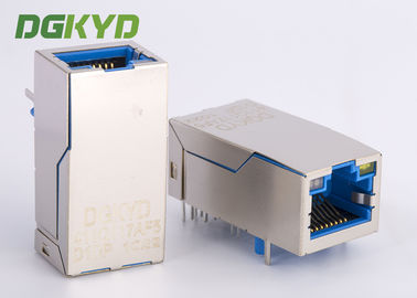 Le port simple femelle 1000M PoE+ du connecteur RJ45 Jack de Gigabit Ethernet a enregistré le cric
