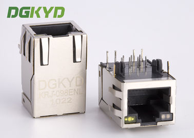 Le connecteur de réseau de goupille du cric 8 de Shieded Cat6 RJ45 a intégré le magnetics pour le routeur
