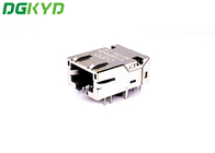 DGKYD1611Q008FA1A10DB057 Single Port TAB DOWN DIP Connector With Lamp Belt Wing Transformer