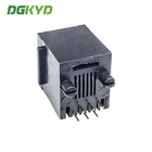 DGKYD5222E1166IWA2DY5 Vertical RJ11 PCB Socket Female Head 1x1 Port 6Pin DIP Ethernet Connector Through Hole Solder