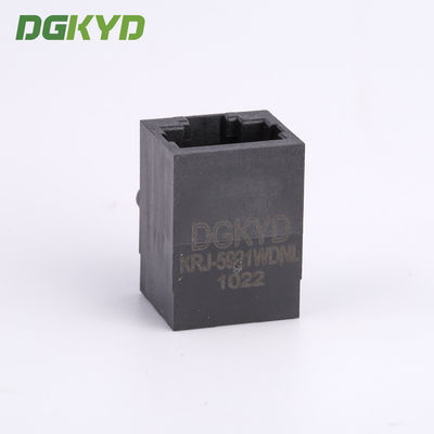 1x1 Side Entry Tab Down RJ45 Connector Female Ethernet Socket For Network Switch