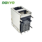 DGKYD21Q418AB2A2D2057 1000Base-T Stackable 2-Port RJ45 With Magnetic Right Angle 90 Degree Ethernet Gigabit Filter PA66