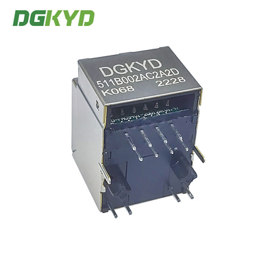 DGKYD511B002AC2A2DK068 180 Degree Vertical RJ45 Network Connector With Notch