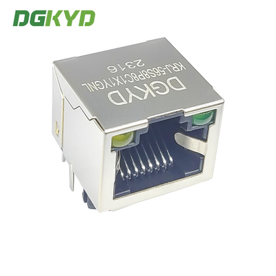 KRJ-56S8P8C1X1YGNL 8P8C Shielded Connector Without Filter