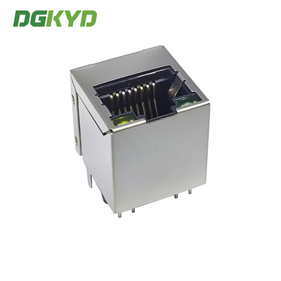 DGKYD511Q565AB2A8D2 180Degree Vertical Rj45 Connecto Cat5e Ethernet Jack Cat 6 Lan Rj-45 Port Magjack Socket Networking