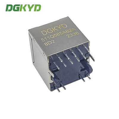 DGKYD511Q565AB2A8D2 180Degree Vertical Rj45 Connecto Cat5e Ethernet Jack Cat 6 Lan Rj-45 Port Magjack Socket Networking