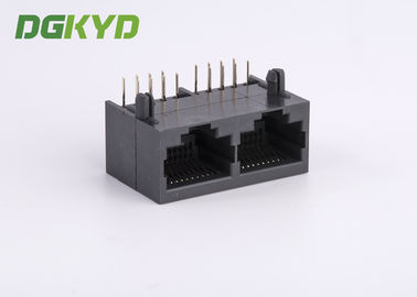 Black color unshielded2 position rj45 connector without transformer ,10P8C