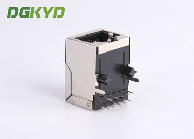 Panel Mount Single Port PoE RJ45 Ethernet Connector with 10/100base-T transformer