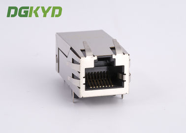 One Port PoE Rj45 Transformer , 1000m Integrated 12 Pin Rj45 For Fiber Optic Transceiver