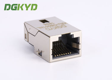 SMD PCB Mount shielded low profile single port RJ45 Ethernet connector Female cat5 jack KRJ-CB001NL