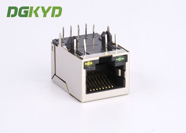 1x1 tab down 100 base tx transformer RJ45 jack with LAN fillter G/Y LED RJ45 With Transformer