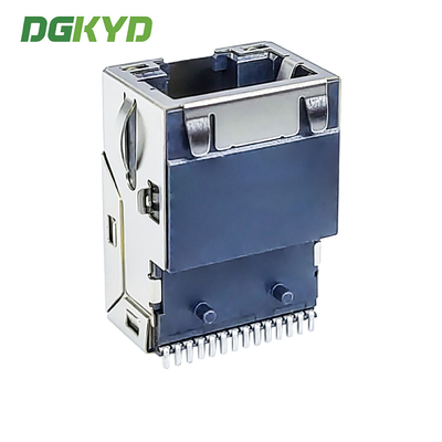 RJ45 Gigabit Integrated Filter Network Connector SMT LCP Interface DGKYD211Q106DB1A7CBS057