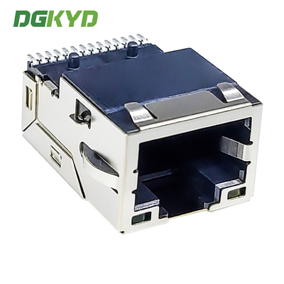 RJ45 Gigabit Integrated Filter Network Connector SMT LCP Interface DGKYD211Q106DB1A7CBS057