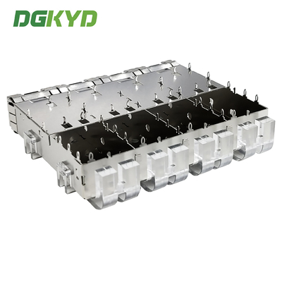 SFP+1X4 Cage With Optical Tube SFP Connector Fiber Cage DGKYD14SFP10711114W035057
