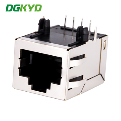 RJ45 communication socket with light, 8P8C 100Mbps communication computer connector KRJ-SH105WDENL