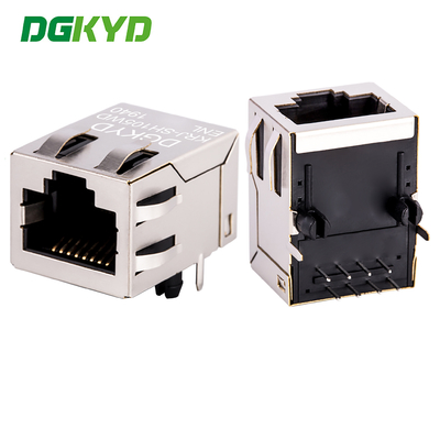 RJ45 communication socket with light, 8P8C 100Mbps communication computer connector KRJ-SH105WDENL