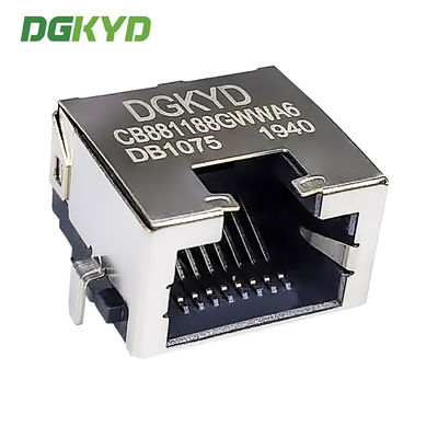 RJ45 sinking board 8.8 without light strip shielding 8P8C direct insertion type DGKYDCB881188GWWA6DB1075