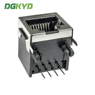 Half package network port 10P8C without light strip shielding shell interface RJ45 connector DGKYD5621E1118GWA1DY11B006