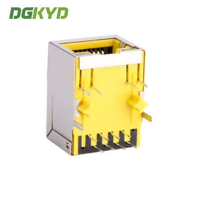 RJ45 100Mbps industrial communication network interface Ethernet socket yellow DGKYD111B002DB1DDB