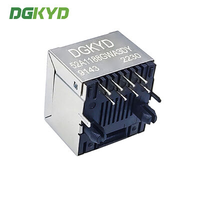 DGKYD52A1188GWA3DY9143 52A RJ45 8P8C Connector In Line 180 Degree Socket