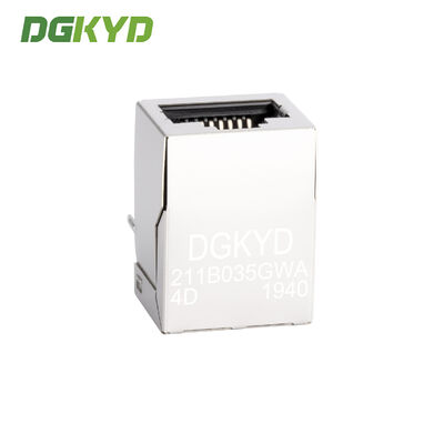 RJ45 Ethernet port connector without transformer, no light, shielded, no shrapnel, industrial Ethernet port DGKYD211B035GWA4D