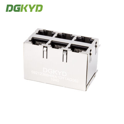 RJ45 Ethernet socket without spacer 2X3 connector Industrial Ethernet DGKYD59212388HWA1DY1AG062