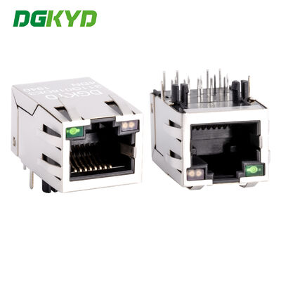 Shielded Gigabit ehternet RJ45 PCB Connector with Transformer RJ45 Network socket DGKYD311Q018DE3A4D