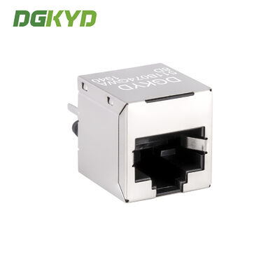 Industrial vertical network port RJ45 connector, unlit shielded interface, DGKYD511B074GWA8D