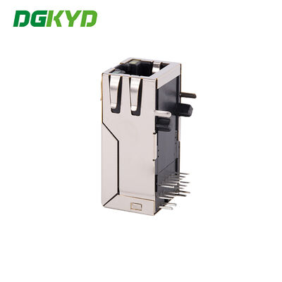 KRJ-339GYENL 8p8c Plug Single Port Gigabit Light Strip Shielded Communication Interface Network Socket
