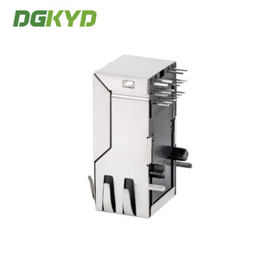 RJ45 Single Port Filter Network Connector With Light And Shielding PBT DGKYD411Q008DF3A1D