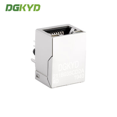RJ45 Ethernet Connector with Shielding and Integrated Transformer for 100 Mbps Network Port  DGKYD211B035CD2A4D