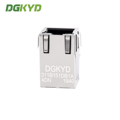 Industrial Grade RJ45 Shielded Connector with 100Mbps Speed and 6U Gold Plating