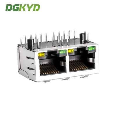 Industrial Grade RJ45 Connector with 6u Gold Plating for Gigabit Ethernet