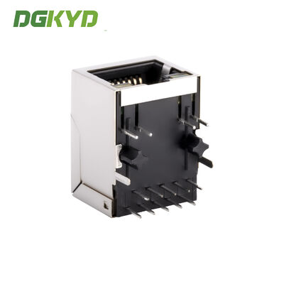 Industrial Grade Single Port RJ45 Shielded Connector with Gigabit Integrated Transformer RJ45 Jack