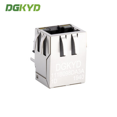 Single Port Shielded RJ45 Female Connector with Internal Isolation Transformer RJ45 Jack