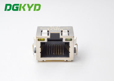 DIP Single Port Shielded Band Light Sink 3.0 Low Profile RJ45 SMT DGKYDCB301188AB1W6DB1075