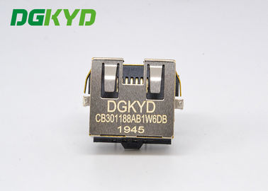 DIP Single Port Shielded Band Light Sink 3.0 Low Profile RJ45 SMT DGKYDCB301188AB1W6DB1075