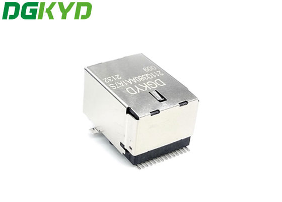 DGKYD211Q380AA1A7S009 SMD 6U RJ45 Network Interface Shielded Gigabit Integrated Filter SMD