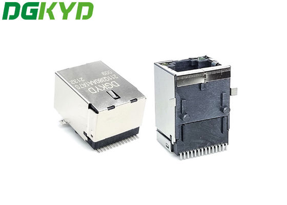 DGKYD211Q380AA1A7S009 SMD 6U RJ45 Network Interface Shielded Gigabit Integrated Filter SMD