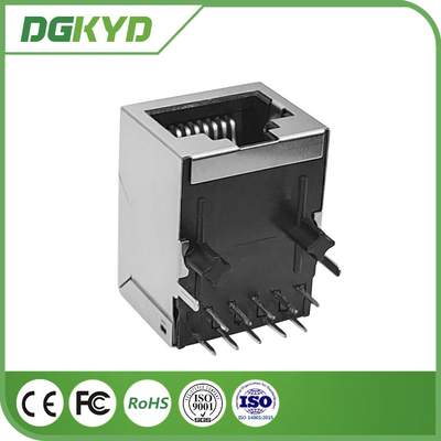 10/100/1000 Base-T 10P8C Single Port RJ45 Magnetic Jack Without LED