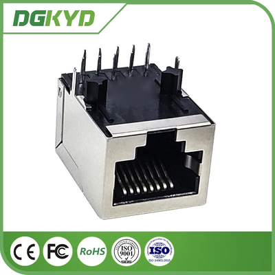 10/100/1000 Base-T 10P8C Single Port RJ45 Magnetic Jack Without LED