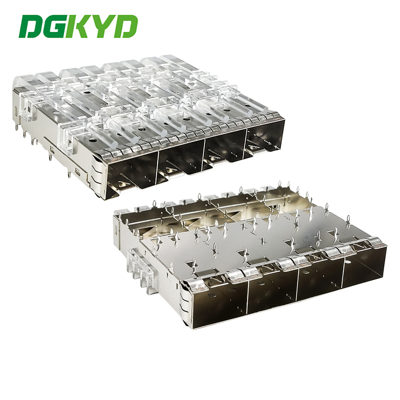 SFP+1X4 Cage With Optical Tube SFP Connector Fiber Cage DGKYD14SFP10711114W035057