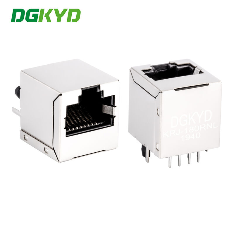 Vertical entry 100 Base-tx RJ45 LAN Jack High Performance Communication IEEE 802.3 KRJ-180RNL