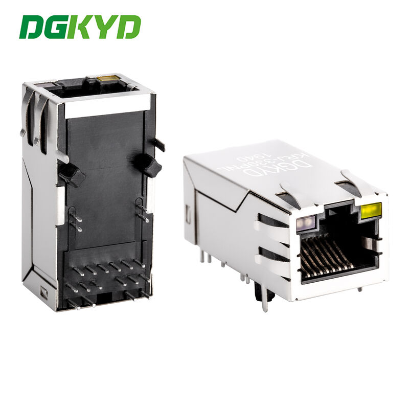 Gigabit POE Power Supply RJ45 Connector Integrated Filter Socket Industrial Ethernet Communication Interface KRJ-339PNL