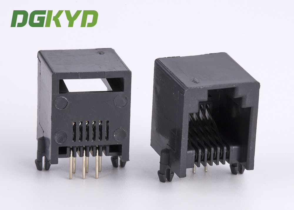 Adaptateur RJ11 Vers 2 RJ11 - Contacts Plaqués Or, Blindé - Pour Téléphone Et Réseau - Noir