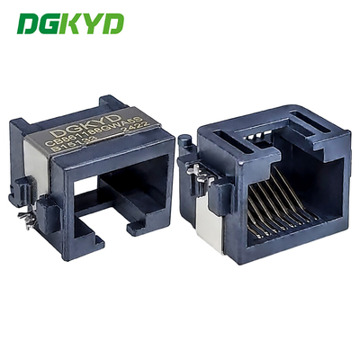 Plaque d'absorption à port unique 8.6 RJ45 Connecteur Ethernet Interface SMD Couverture à demi-package DGKYDCB861188GWA5SB15133
