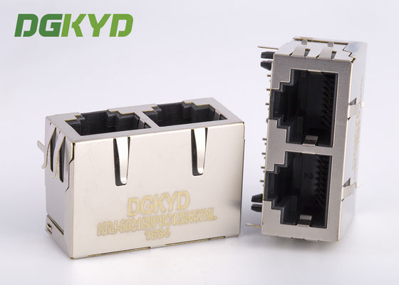 Interface RJ45 Jack Network Connector RJ45 Jack gauche de KRJ -5921S8P8C12E457NL 2 modulaire